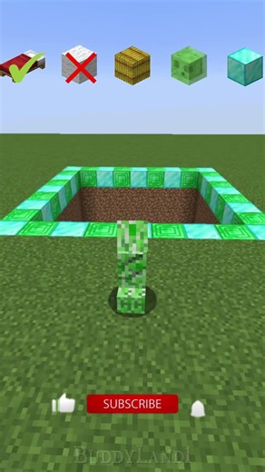 Creeper vs The Void 💥 | Which Blocks Save Him? #minecraft #gaming #kidscontent