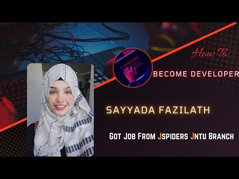 Sayyada Fazilath Got placed As Software Developer/JSpiders Jntu Hyderabad