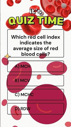 Red Cell Indices#mcq #shorts