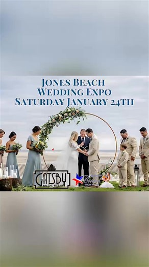 Calling all brides-to-be! Don't miss out on the Jones Beach Wedding Expo at Gatsby on the Ocean on Saturday, January 24th. Enjoy a beachfront bridal show with top vendors, delicious food samplings, and amazing prize giveaways. Say "I do" to the perfect wedding planning experience. Grab your tickets now! #JonesBeachWeddingExpo #GatsbyOnTheOcean #BridalShowcase | American Bridal Shows