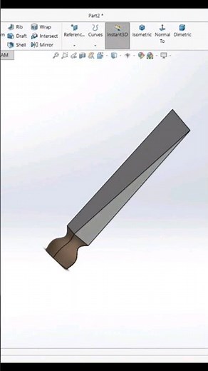 Chisel Wedge SolidWork Drawing/SolidWork Tutorial/3d Drawing/Autocad Design