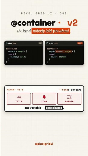 Container STYLE queries: the second kind nobody talks about #coding #frontendcourse