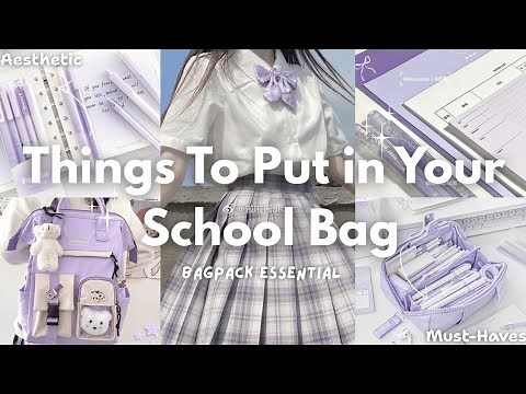 2025 School Bag Essentials Haul 📚 | Aesthetic & Girly Must-Haves for Back to School