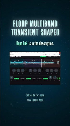 Multiband Transient Shaper for REAPER (Free JSFX Plugin)