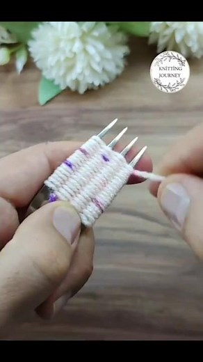 EASY WOOLEN FLOWER PATTERN MAKİNG TUTORİAL