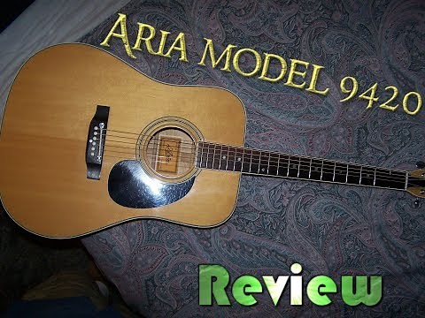 Aria Model 9420 "1971" Made in Japan Acoustic Guitar