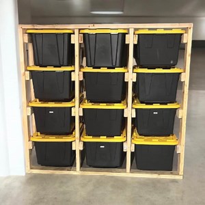 DIY Tote Storage Rack Plans: Garage Organizer & Bin Shelf (PDF Download) - Etsy