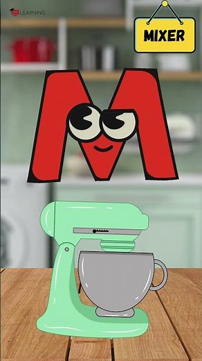 ABC Kitchen Song for Kids | Learn A to Z Kitchen Items with Fun Rhymes! 🍽️🎵 | #abcd #kids #shorts