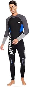 Wetsuits for Men Women Full Body Wet Suit 3MM Neoprene Wetsuit Scuba Diving Suit, Long Sleeve Surfing Swimsuit One Piece UV Protection Keep Warm in Cold Water