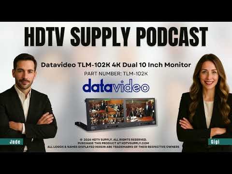 Datavideo TLM-102K 4K Dual 10 Inch Monitor