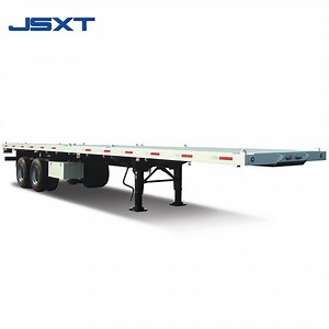 [Hot Item] 40FT Flatbed Truck Load Capacity Shipping Container Trailer