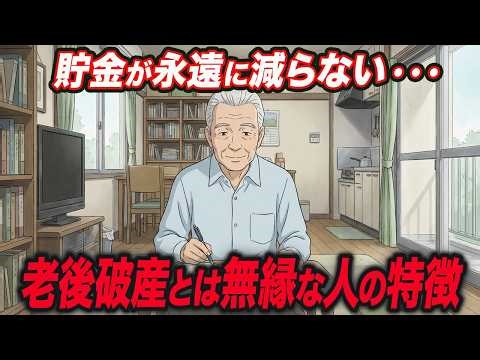 【老後の不安】お金の心配から解放されて、老後破産とは無縁の人の特徴【シニア朗読雑学】