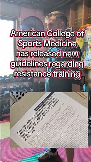 ACSM resistance training guidelines are here! review coming