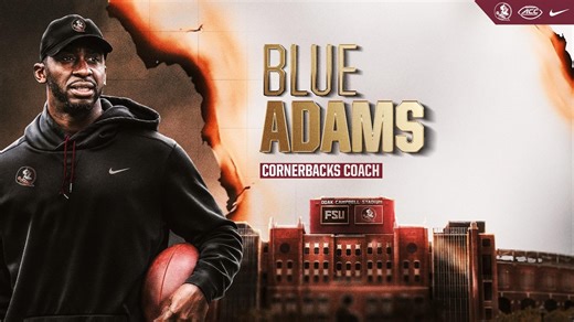 FSU Hires South Florida Native, NFL Veteran Blue Adams As Cornerbacks Coach - Florida State University