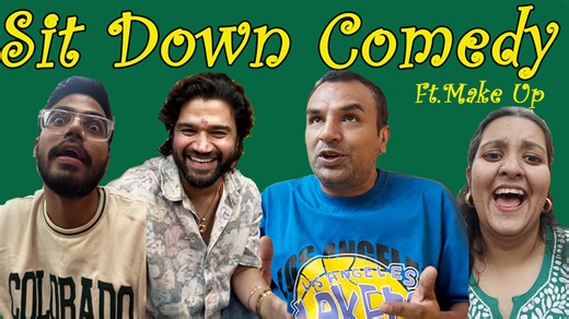3.3K views · 54 reactions | Punjabi comedians get together to crack non-stop jokes on Makeup ft. Radio sensation #PakPakDeepak and TV sensation #BalrajSyal . A new comedy format which we jokingly call "SIT DOWN COMEDY" | Mirchi Pak Pak Deepak | Facebook