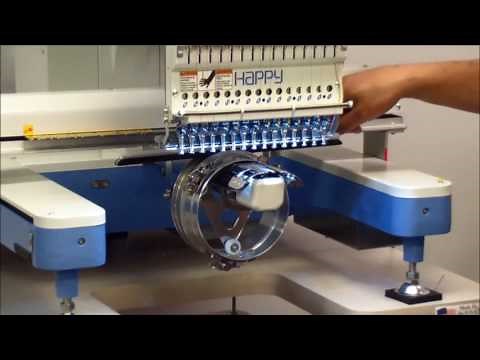 Setting up your HAPPY HCD2-1501 to embroider on ballcaps