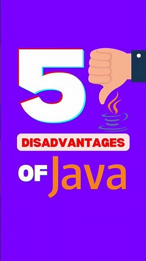 5 Disadvantages of Java Language: #shorts
