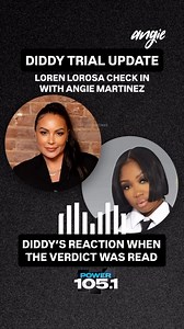 💥 Loren Lorosa called in from the court house to update Angie on what went down when Diddy and the courts heard the verdict | Angie Martinez