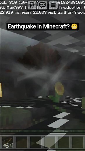 Earthquake in Minecraft? 😬