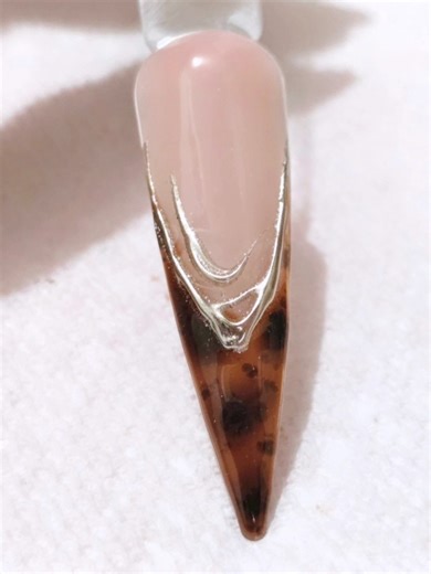 Step by Step Tortoise Shell Style Nail Art #tortoise #nailart for #beginners