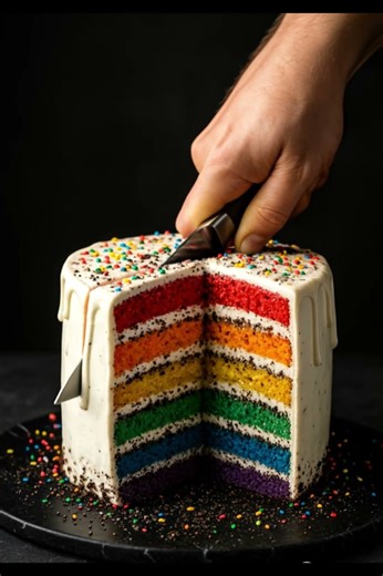 asmr rainbow cake #fypシ゚viral#fyp #asmrshorts #asmrcommunity #satisfyingvideo #asmrvideo#asmrsounds