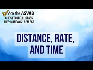 ASVAB Arithmetic Reasoning: Distance, Rate & Time Word Problems Explained