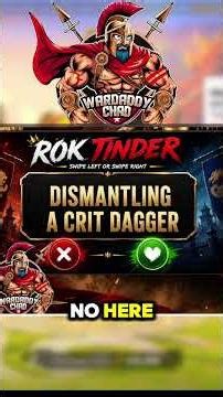 RoK Tinder: Dismantling Crit Dagger #riseofkingdomsguide #rok #riseofkingdoms #shorts