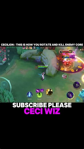 CECILION : THIS IS HOW YOU ROTATE AND KILL ENEMY CORE HERO 2 | TOP GLOBAL CECILION MLBB