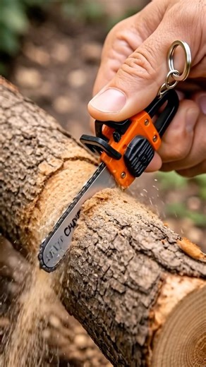 Mini Chainsaw Keychain – Realistic Mini Tool