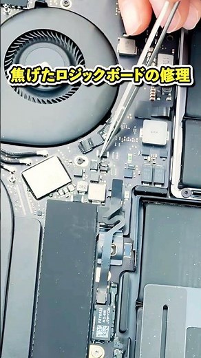 MacBook won't turn on due to burnt parts