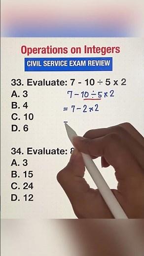 Operations on Integers Simplified: Master the Basics! #civilserviceexam #cse