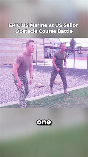 EPIC US Marine vs US Sailor Obstacle Course Battle #marine #sailor #usa
