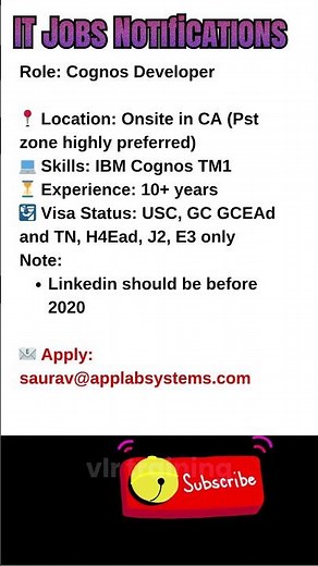 📊 Cognos Developer October 24, 2025