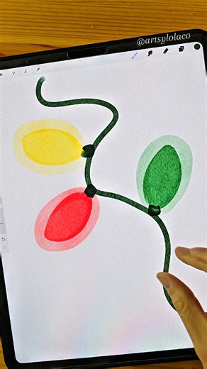 Create Stunning Christmas Lights Artwork in Procreate