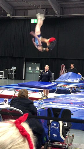 Epic Trampoline Landing Fail