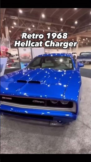 A Dodge Challenger Hellcat transformed into a retro 1968 Dodge Charger using carbon fiber! Awesome!