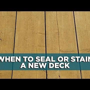 When to Seal or Stain a New Wood Deck