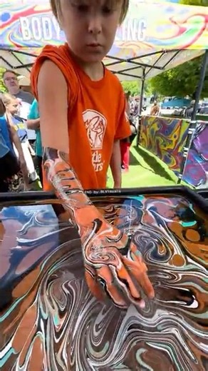 Body Marbling Paint Dip by BLVisuals at Return to the River Festival 161