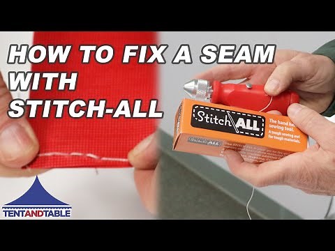 How to Fix a Loose Seam Using Stitch-All Sewing Awl (For Inflatables & Tents)