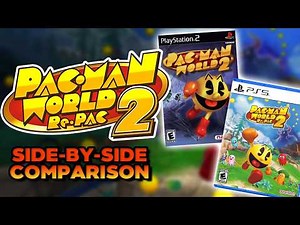 PAC-MAN World 2 RePac Intro Cutscene Side-by-Side Comparison (PS2 vs. PS5)