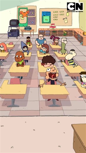 ¡Al fin pudo soltar su emoción e hizo reír a toda su clase! 😅​🏫​​#Clarence | Cartoon Network LA