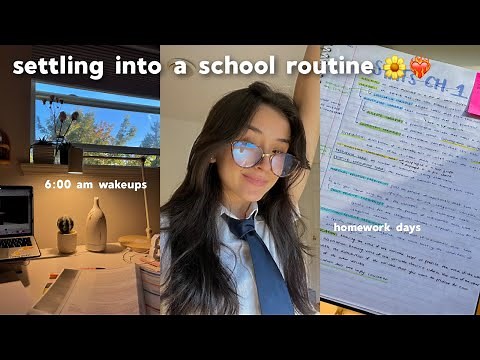 settling into a PRODUCTIVE 7:00AM SCHOOL ROUTINE! productive study days + early mornings