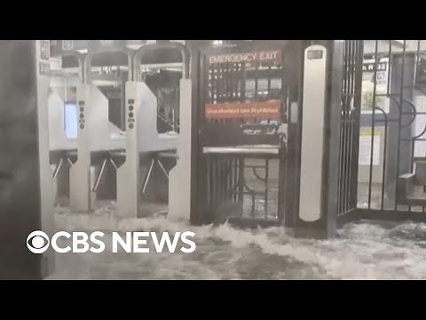 Flash flooding pummels NYC and slams subway lines