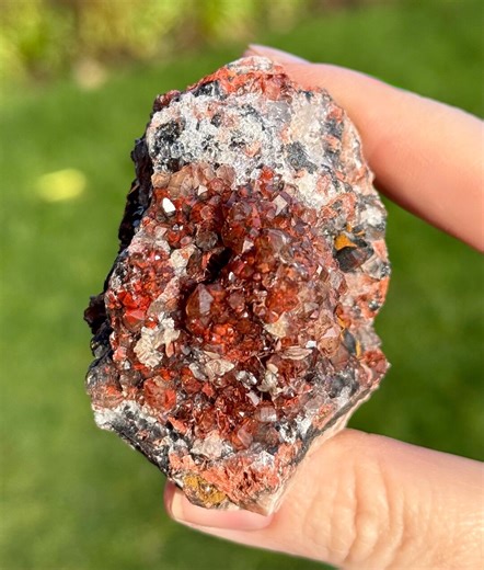 High Quality Druzy Quartz on Red Manganese W/hematite, Pyrolusite & Barite - Mineral Specimen - Gifts for Nature Lovers - Crystal Home Decor - Etsy