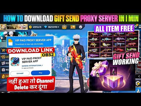 Free Fire Vip Proxy Server Download ( 100% Working )🥳💥Download Vip Proxy Server in 1 Minute FF Proxy
