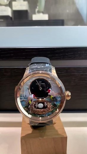 Watchesandart.com - Jaquet Droz bird automaton minute repeater masterpiece in action must listen