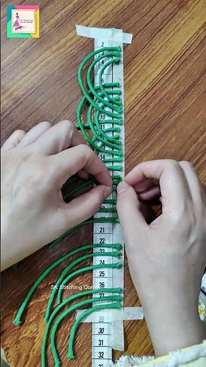 Turn fabric cord into a stunning design using tape—easy & elegant ✨🧵#sewingtips #diyfashion #cord