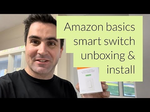 Amazon Basics Alexa Smart Light Switch - unboxing, install & setup in app