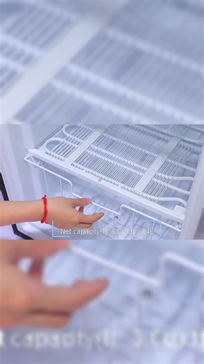 SMAD Compact Mini Freezer: Inverter Tech & Sleek Stainless Steel