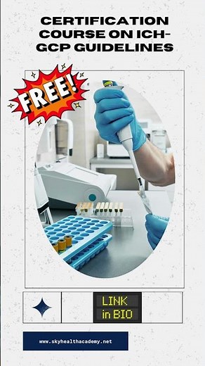 ICH-GCP certification Program for Medical Affairs | 100% Free